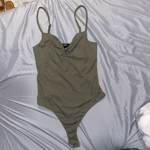 Olive green body suit